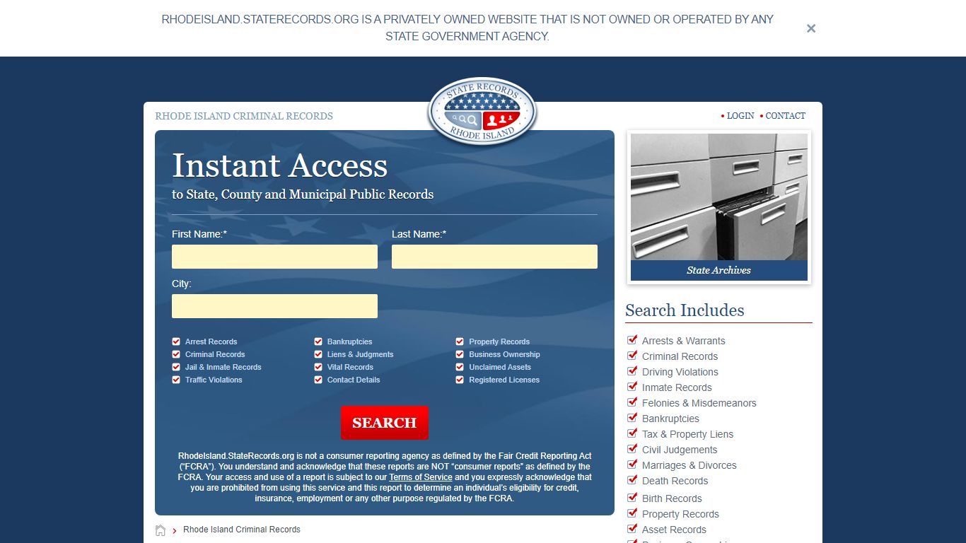 Rhode Island Criminal Records Online | StateRecords.org